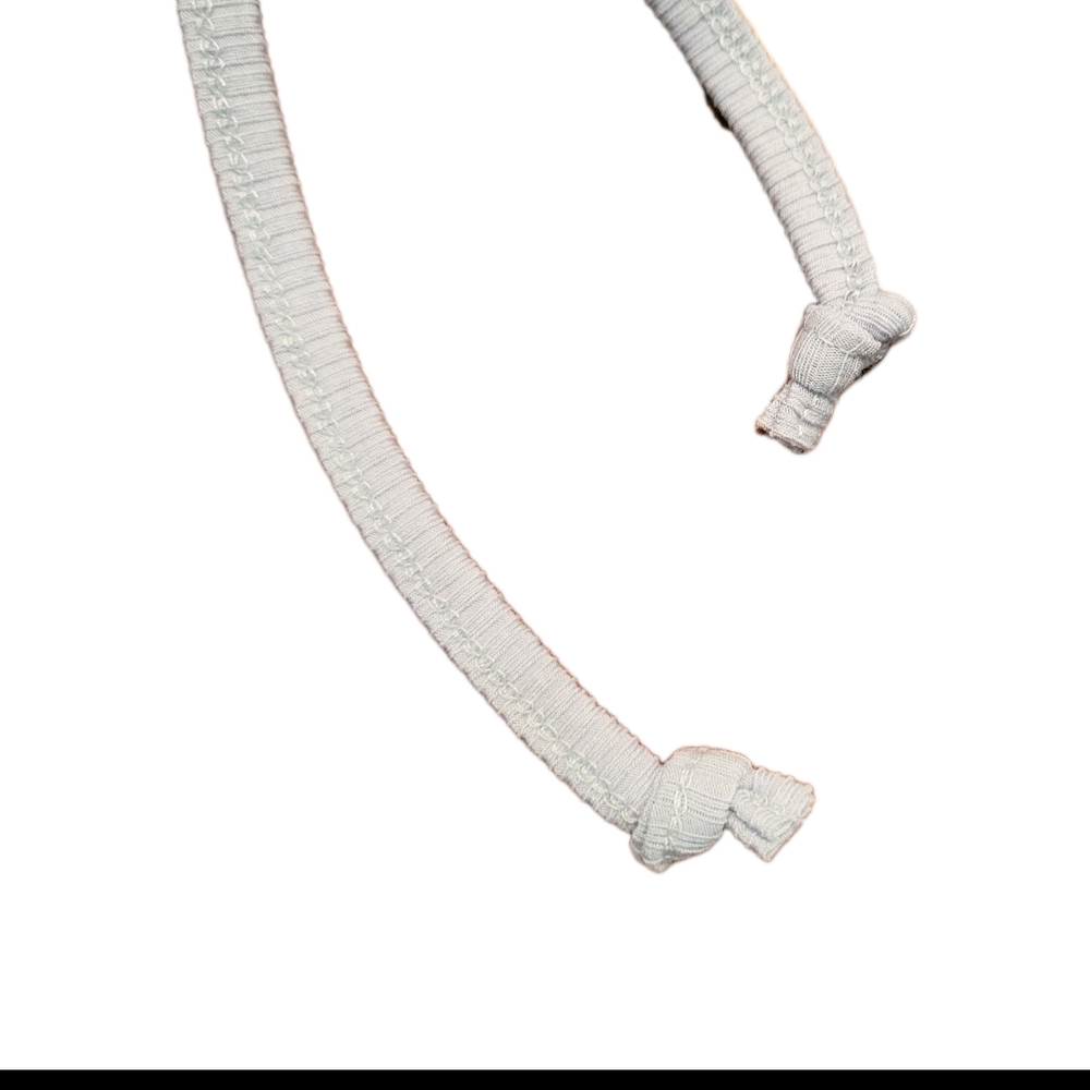 Papermoon Tie Front Camisole Light Gray Crop Top Small - Picture 4 of 4
